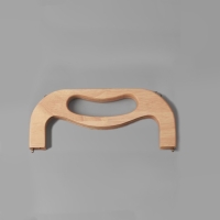 Ручка-фермуар деревянная, на магнитах, с креплением, 27 &times; 12 &times; 2,5 см, цвет бежевый