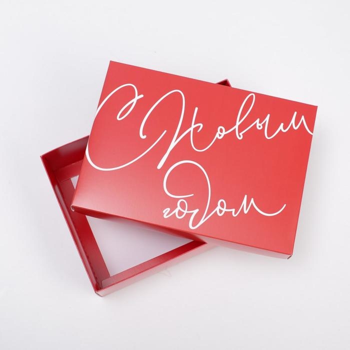 Коробка подарочная новогодняя складная &laquo;Новый год&raquo;, 21 х 15 х 7 см, Новый год