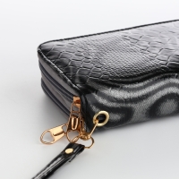 Кошелёк женский на молниях, цвет серый Кошелёк женский на молниях, цвет серый