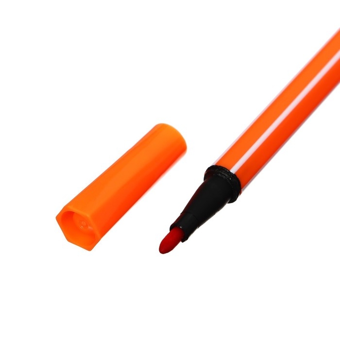 Фломастеры 18 цветов "Утка в очках", в пластиковом пенале, МИКС