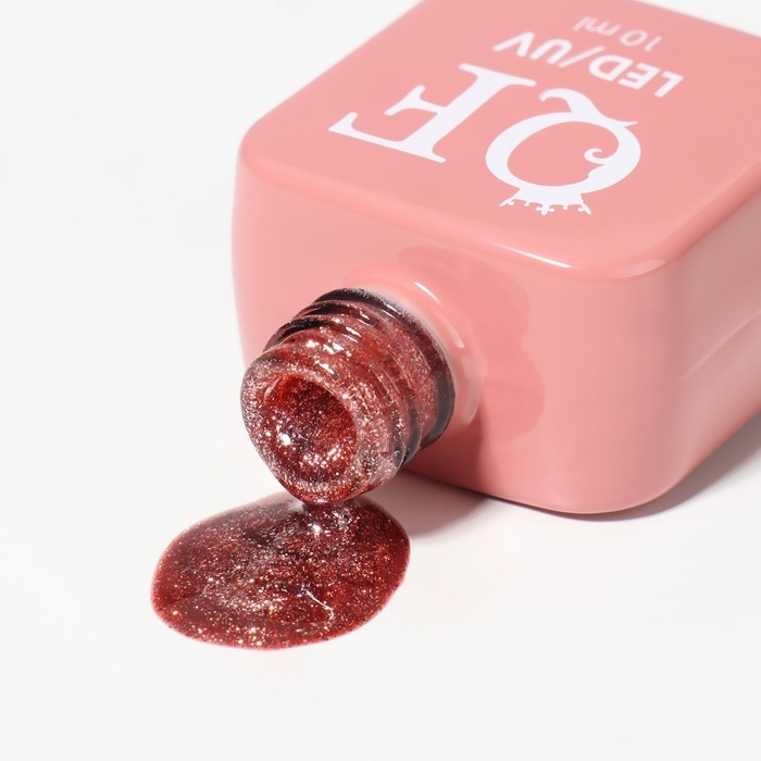 Гель лак для ногтей &laquo;COLOR CHROME&raquo;, 3-х фазный, 10 мл, LED/UV, цвет розовый (62)