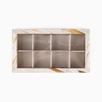 Коробка под 8 конфет с ячейками &laquo;Счастья&raquo;, 10 х 18.5 х 3 см