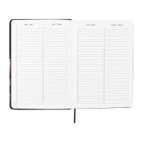 Ежедневник недатированный A5 136 листов, кожзам deVENTE. Nature, твердая обложка с поролоном, перфорация, ляссе, блок 70, синий