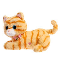 Интерактивная игрушка «Милая кошечка», звук, реагирует на прикосновения, МИКС Интерактивная игрушка «Милая кошечка», звук, реагирует на прикосновения, МИКС