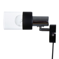 Бра с переключателем на проводе "Анабель" Е14  40Вт черный 20х8х15см