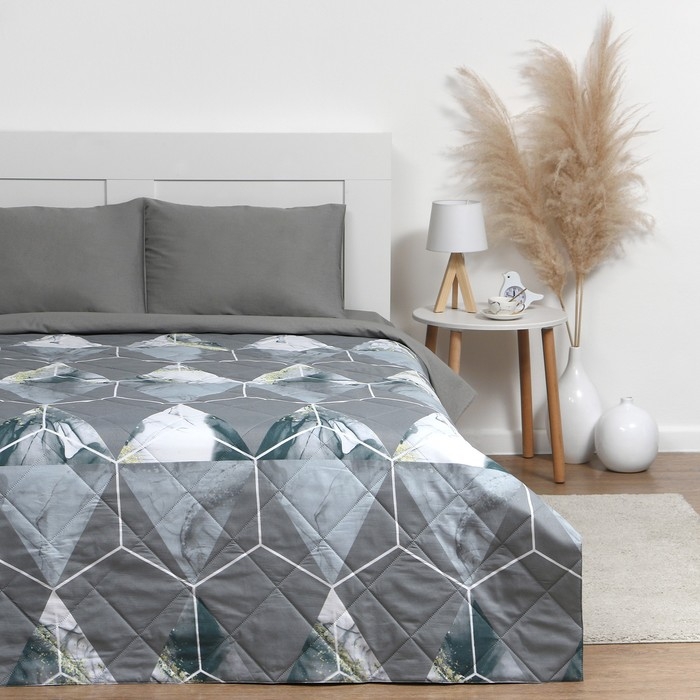 Покрывало LoveLife 1,5 сп Покрывало LoveLife 1,5 сп "Мрамор" 150*210±5см, микрофайбер, 100% п/э