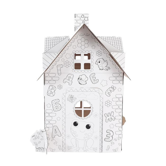 Набор для творчества «Домик», раскраска-конструктор из картона Набор для творчества «Домик», раскраска-конструктор из картона