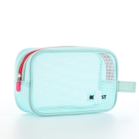 Косметичка на молнии, цвет мятный Косметичка на молнии, цвет мятный