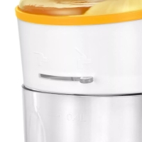Соковыжималка Kitfort KT-1150-3, для цитрусовых, 40 Вт, 0.35 л, 54 об/мин, бело-жёлтая