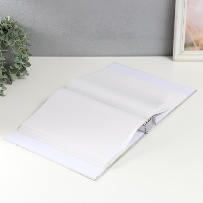 Фотоальбом на 200 фото 13х18 см "Белые розы" золото, в коробке МИКС 5,8х23,7х29,8 см