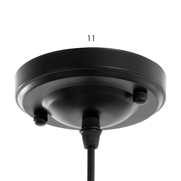 Люстра BayerLux "Райбен" 1хЕ27 черный 44х44х60см