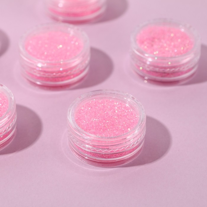 Набор блесток для декора, мелкий помол, цвет ярко-розовый, 6 штук Набор блесток для декора, мелкий помол, цвет ярко-розовый, 6 штук