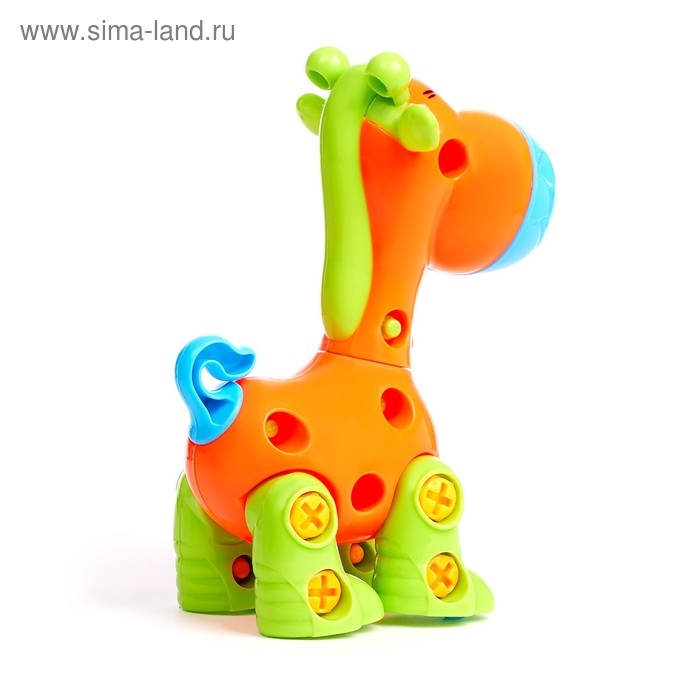Конструктор винтовой &laquo;Жираф&raquo;, 16 деталей, цвета МИКС
