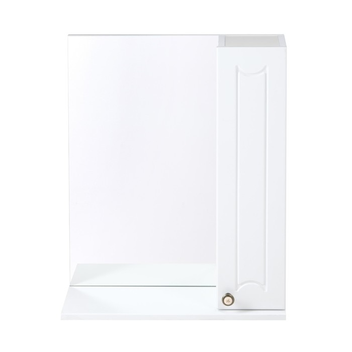 Комплект мебели для ванной: "Викотория 55" правый: Тумба + раковина "НЕО 55"+ зеркало-шкаф