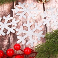 Декор &laquo;Снежинки&raquo;, набор 4 шт.