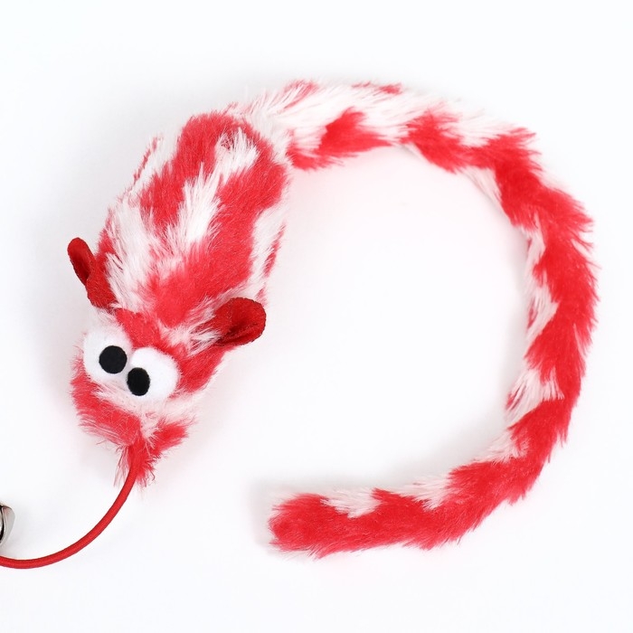 Дразнилка-удочка Дразнилка-удочка "Мышь с длинным хвостом", красная