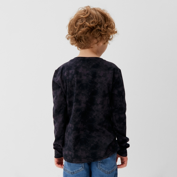 Футболка c дл. рук. детская KAFTAN Футболка c дл. рук. детская KAFTAN "Trendy" р.30 (98-104), серый тай дай