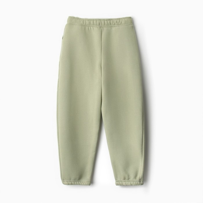 Брюки детские MINAKU: CRUSH, цвет оливковый, рост 128 см