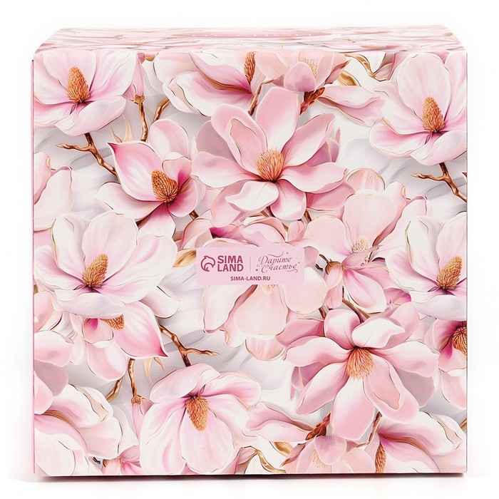 Коробка кондитерская с окном, сундук, &laquo;Самой нежной&raquo;, 20 х 20 х 20 см