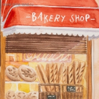 Полотенце "Этель" Bakery house 40х73 см, 100% хлопок, репс 210 г/м2