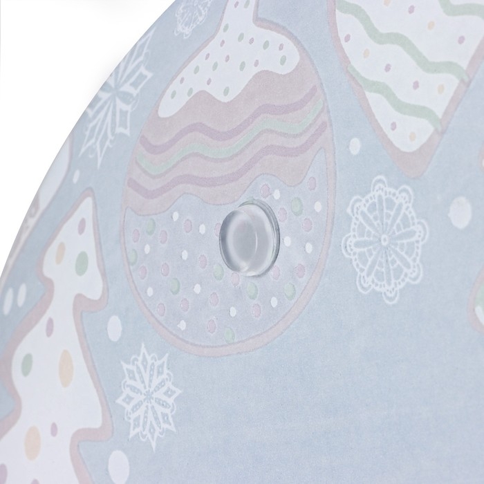 Блюдо стеклянное 2-х ярусное Доляна &laquo;Пряничный домик&raquo;, d=25/20 см