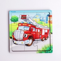 Пазл «Пожарная машина», 9 деталей Пазл «Пожарная машина», 9 деталей