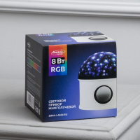 Световой прибор «Звёздное небо» 12 см, динамик, съёмная полусфера, свечение RGB, 220 В Световой прибор «Звёздное небо» 12 см, динамик, съёмная полусфера, свечение RGB, 220 В