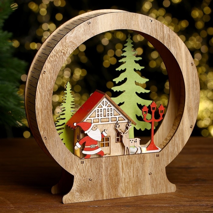 Декор с подсветкой «Новогодняя сказка» 22,5 × 21 × 5 см Декор с подсветкой «Новогодняя сказка» 22,5 × 21 × 5 см