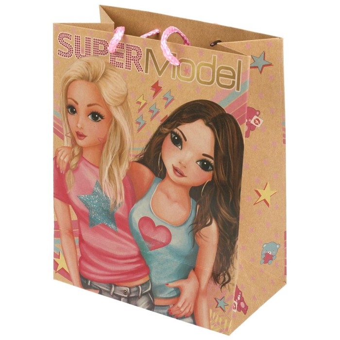 Пакет подарочный крафт M, 18 &times; 23 &times; 10 см