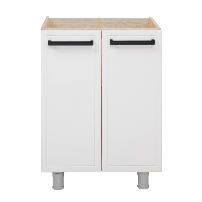 Шкаф наполный под мойку Квадро, 800х470х826, Дуб сонома/Нубук Милк Шкаф наполный под мойку Квадро, 800х470х826, Дуб сонома/Нубук Милк