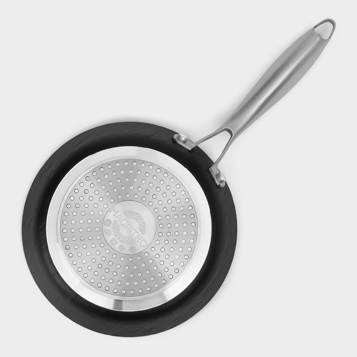 Сковорода Magistro Rock Stone, d=20 см, h=4 см, антипригарное покрытие, индукция, цвет чёрный Сковорода Magistro Rock Stone, d=20 см, h=4 см, антипригарное покрытие, индукция, цвет чёрный