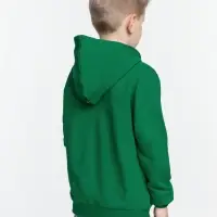 Толстовка с капюшоном детская Kirenga Kids, зеленая, 10 лет