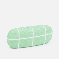 Футляр для очков на хлопушке, длина 16 см, цвет зелёный Футляр для очков на хлопушке, длина 16 см, цвет зелёный