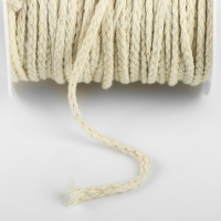 Шнур для плетения, хлопок, d = 3 мм, 50 &plusmn; 1 м, без сердечника, цвет белый
