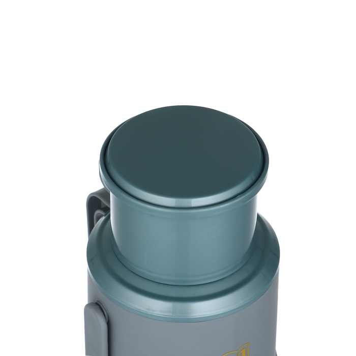 Термос 1.2 л, со стеклянной колбой, сохраняет тепло 24 ч , зеленый