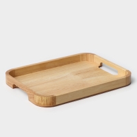 Поднос с ручками &laquo;Люкс&raquo;, 30&times;23&times;2,8 см, гевея