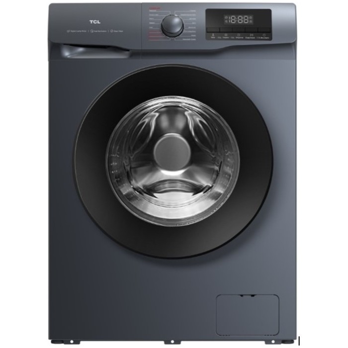Стиральная машина TСL TWOF-606W10B1, класс А+, 1000 об/мин, до 6 кг, тёмно-серая