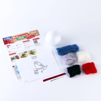 Валяние из шерсти на новый год. Ёлочная игрушка своими руками «Снегирь на ветке», новогодний набор для творчества Валяние из шерсти на новый год. Ёлочная игрушка своими руками «Снегирь на ветке», новогодний набор для творчества