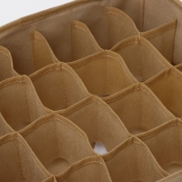 Органайзер для хранения белья Доляна Points, 24 ячейки, 30&times;30&times;10 см, цвет бежевый