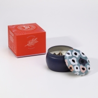 Свеча ароматическая из соевого воска с сухоцветом "Французская лаванда" 4,5х6 см, 80 г Свеча ароматическая из соевого воска с сухоцветом "Французская лаванда" 4,5х6 см, 80 г