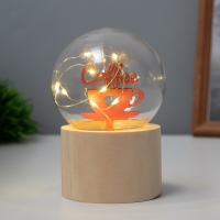 Ночник «Шар-люблю кофе» LED 3хAG10 шар 8см 6,5х6,5х11,5см Ночник «Шар-люблю кофе» LED 3хAG10 шар 8см 6,5х6,5х11,5см