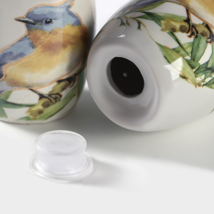 Набор для специй Доляна &laquo;Флора и Фауна&raquo;, 2 предмета: солонка, перечница 80 мл