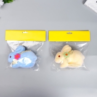 Декор пасхальный "Кролик с ленточкой и цветком на шее" МИКС 13 см Декор пасхальный "Кролик с ленточкой и цветком на шее" МИКС 13 см