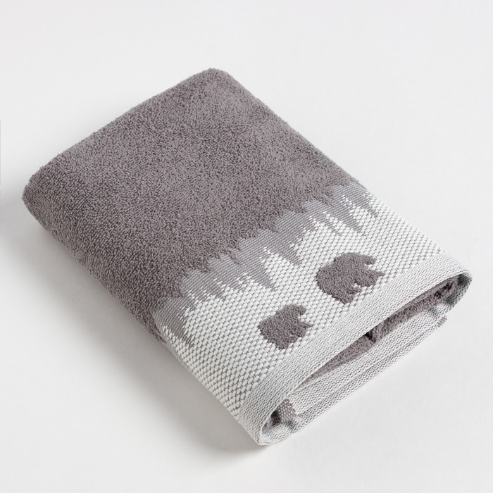 Полотенце махровое Love Life "Winter dream" 70х130 см, серый, 100% хл, 400 гр/м2