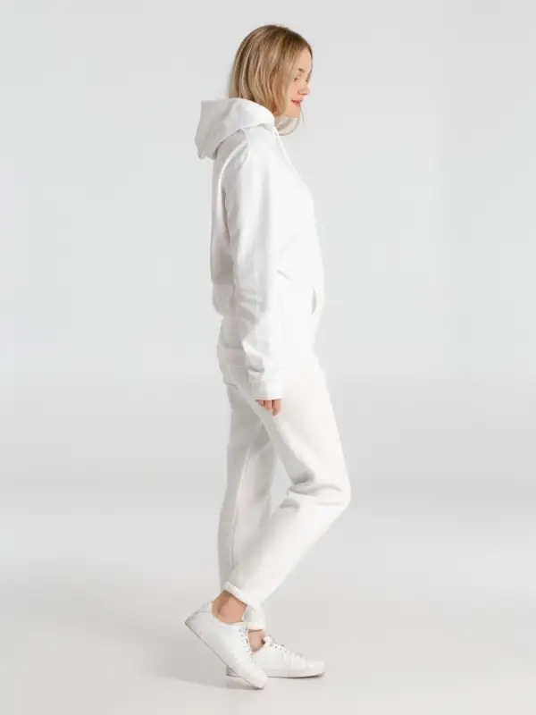 Толстовка с капюшоном унисекс Hoodie, белая, размер S