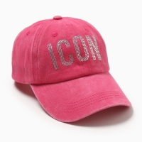 Кепка женская со стразами MIST Icon, розовый, р. 56-58 Кепка женская со стразами MIST Icon, розовый, р. 56-58