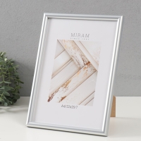 Фоторамка пластик "МИРАМ" 21х29,7 см, (A4) 640245-A4, серебро (пластиковый экран) Фоторамка пластик "МИРАМ" 21х29,7 см, (A4) 640245-A4, серебро (пластиковый экран)