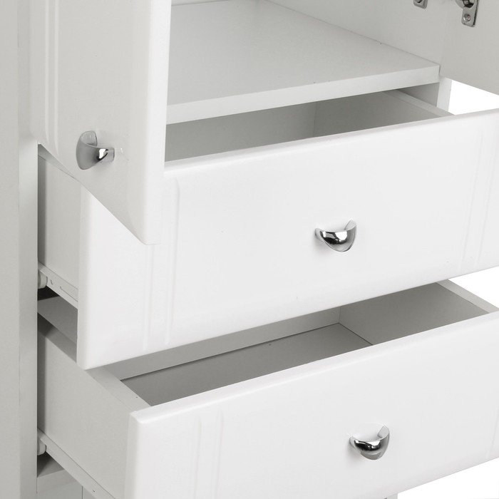 Пенал на ножках для ванной комнаты &laquo;Тура&raquo; с корзиной, 30х45х181 см