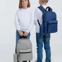 Детский рюкзак Base Kids с пеналом, серый