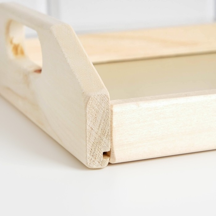 Поднос деревянный "Дачный", МАССИВ, 23&times;35&times;6,5 см